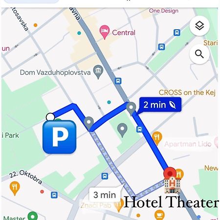 Hotel Theater Belgrade Garni Kültér fotó