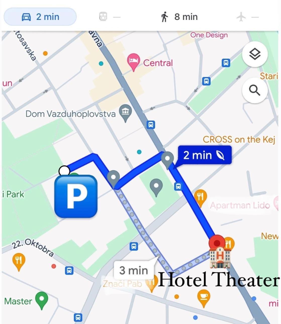Hotel Theater Belgrade Garni Kültér fotó